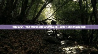 如何安全、合法地配置和使用VPN连接—网络工程师的实用指南