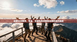 正规VPN服务，安全、合规与高效网络连接的现代选择