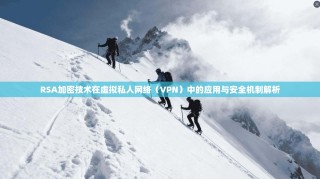 RSA加密技术在虚拟私人网络（VPN）中的应用与安全机制解析
