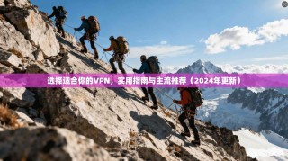 选择适合你的VPN，实用指南与主流推荐（2024年更新）