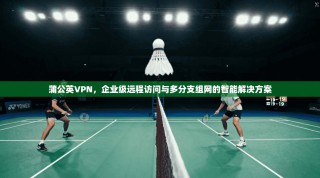 蒲公英VPN，企业级远程访问与多分支组网的智能解决方案