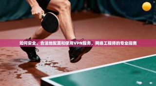 如何安全、合法地配置和使用VPN服务，网络工程师的专业指南