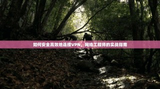 如何安全高效地连接VPN，网络工程师的实战指南