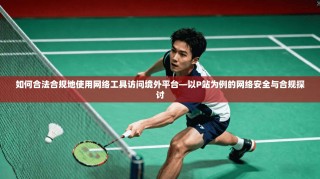 如何合法合规地使用网络工具访问境外平台—以P站为例的网络安全与合规探讨