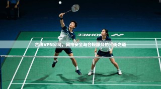 合法VPN公司，网络安全与合规服务的平衡之道