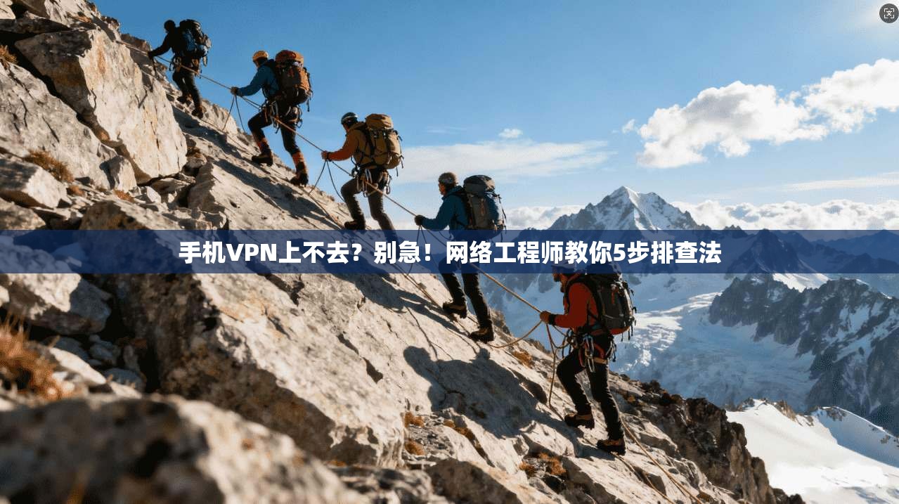 手机VPN上不去？别急！网络工程师教你5步排查法