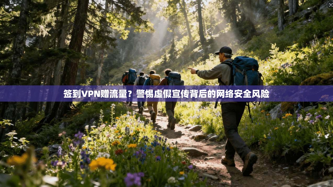 签到VPN赠流量？警惕虚假宣传背后的网络安全风险