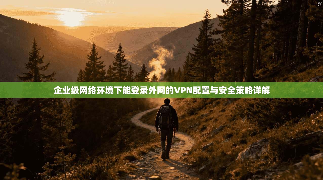 企业级网络环境下能登录外网的VPN配置与安全策略详解