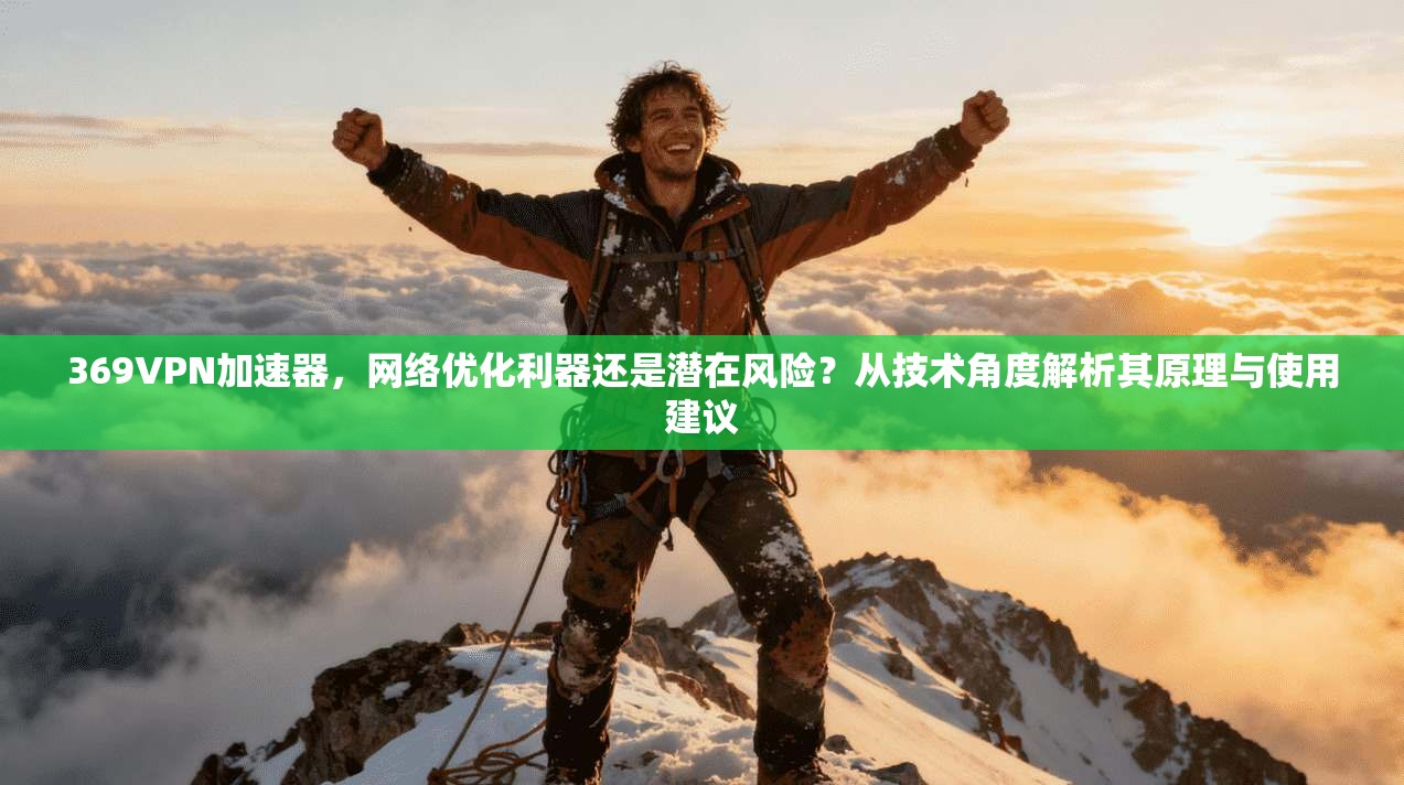 369VPN加速器，网络优化利器还是潜在风险？从技术角度解析其原理与使用建议