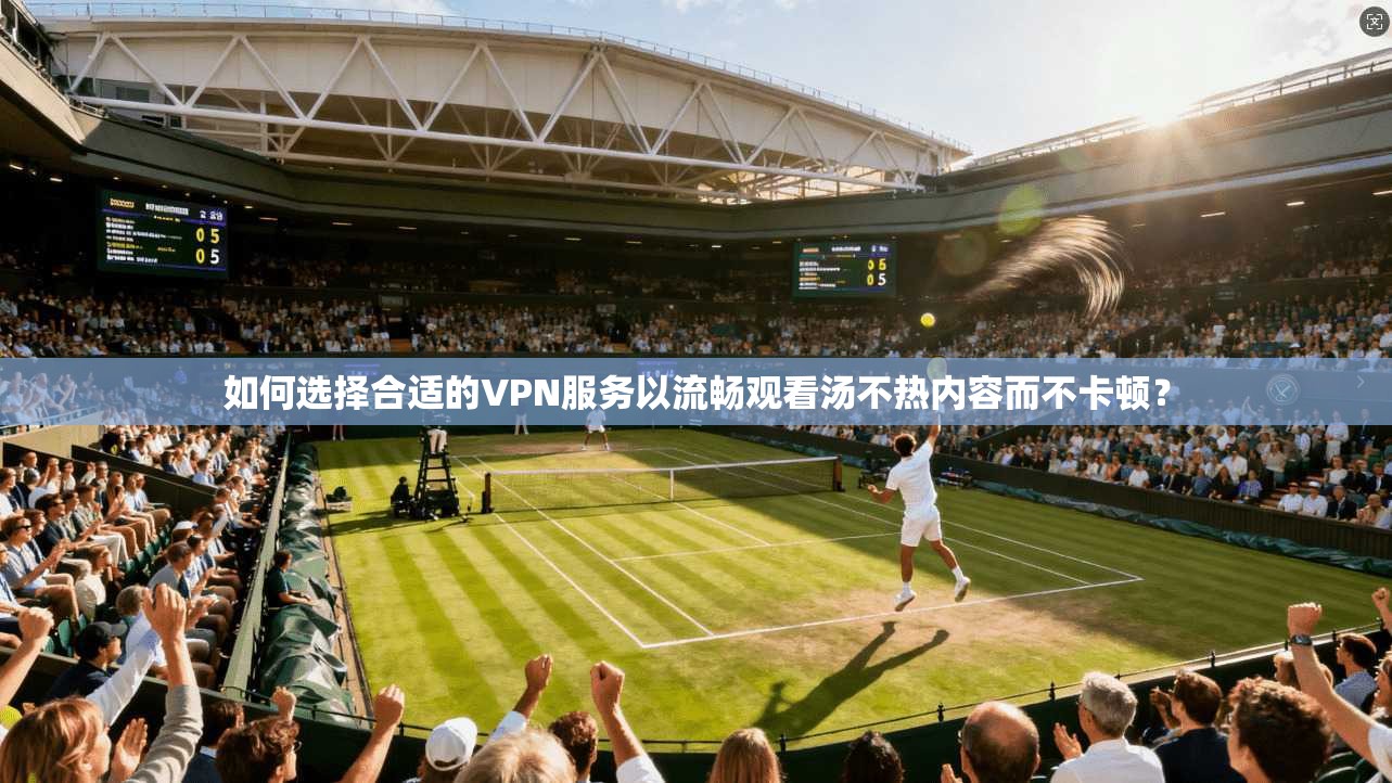 如何选择合适的VPN服务以流畅观看汤不热内容而不卡顿?